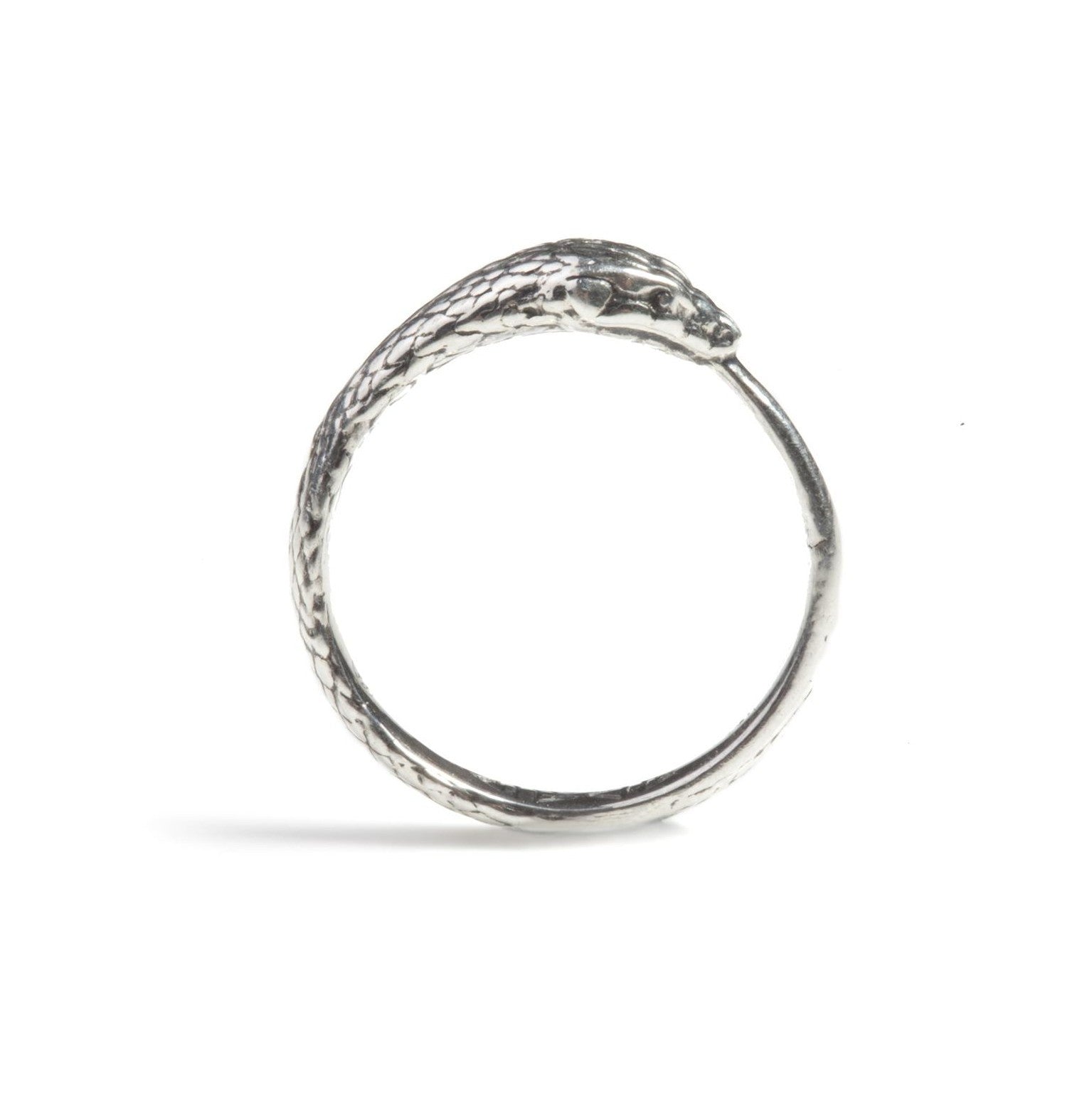 Rachel Entwistle - Without Stones / K Ouroboros Snake Ring Silver - Without Stones / K