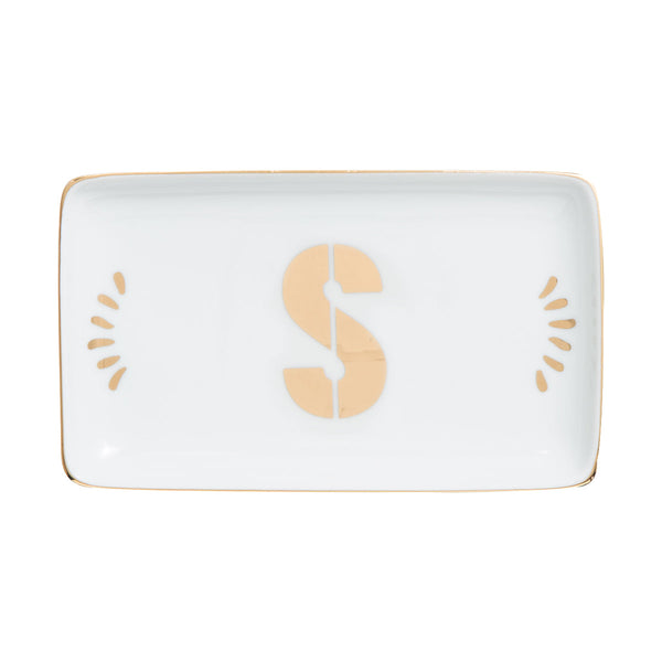 Bitossi - Vaschetta Rettangolare 16.5x10 Lettera S Let00119