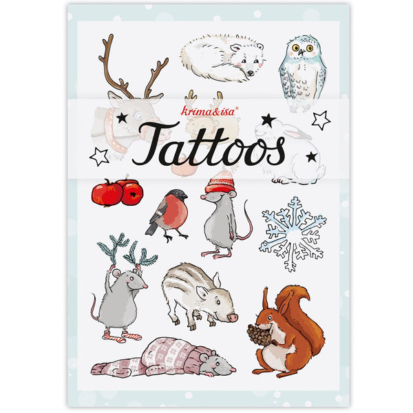 Krima & Isa - Tattoos "Schneetiere"
